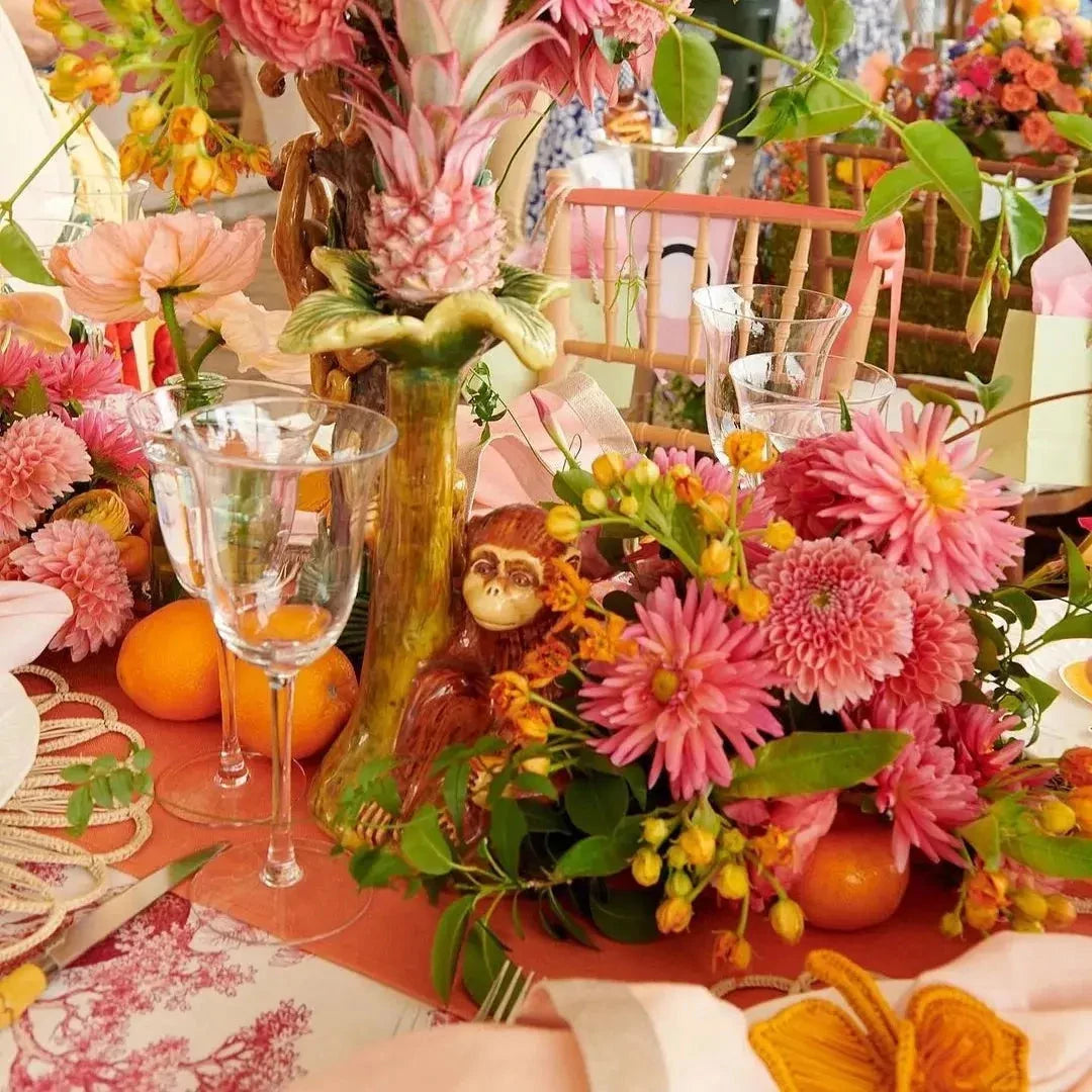 Thanksgiving Orchid Handwoven Iraca Napkin Ring — Napkin Ring, [material], MacondoForever