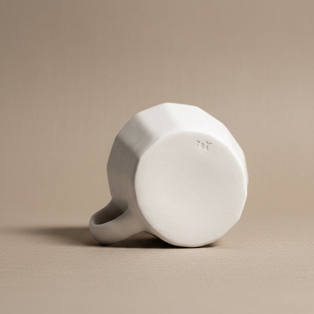 Monday Mug - Handmade Porcelain Coffee Cup — Coffee & Tea Cups, [material], Ember Collective