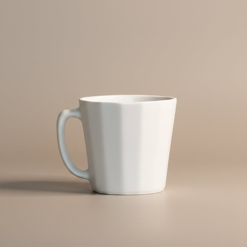 Monday Mug - Handmade Porcelain Coffee Cup — Coffee & Tea Cups, [material], Ember Collective