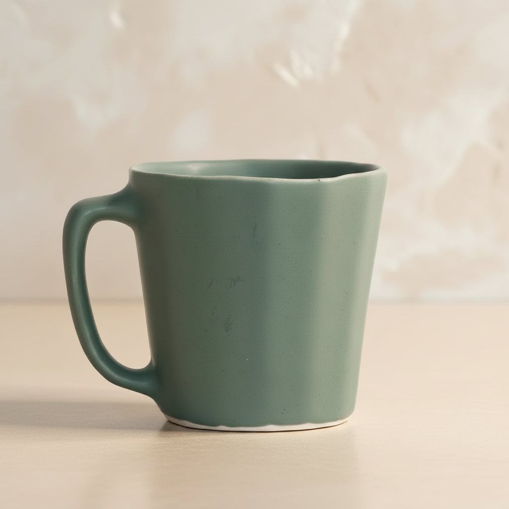 Monday Mug - Handmade Porcelain Coffee Cup — Coffee & Tea Cups, [material], Ember Collective