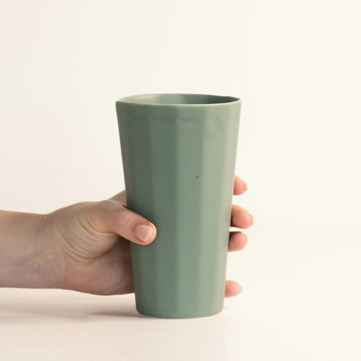 Handmade Porcelain Pint Cup — Drinkware, [material], Ember Collective