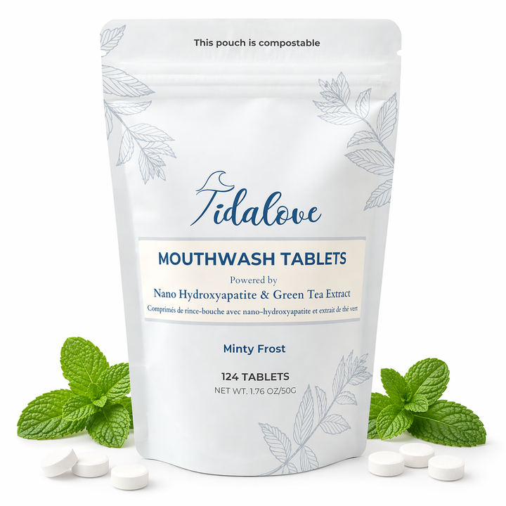 Mouthwash tablets refill pouch with mint frost tablets, 124 tablets total