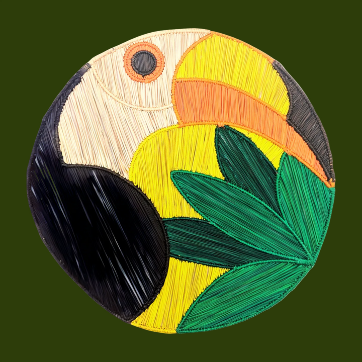 Toucan Handwoven Iraca Placemat