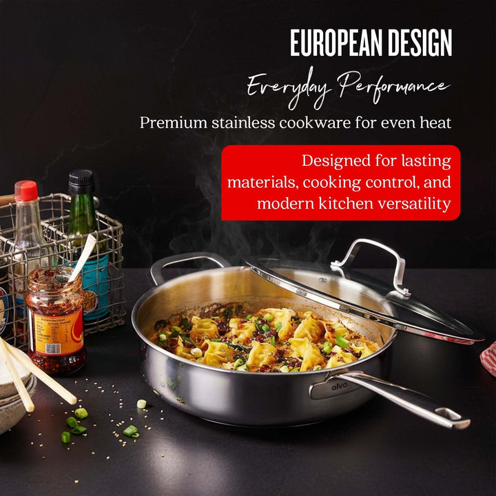 Sauté Pan with Lid, 4-Qt