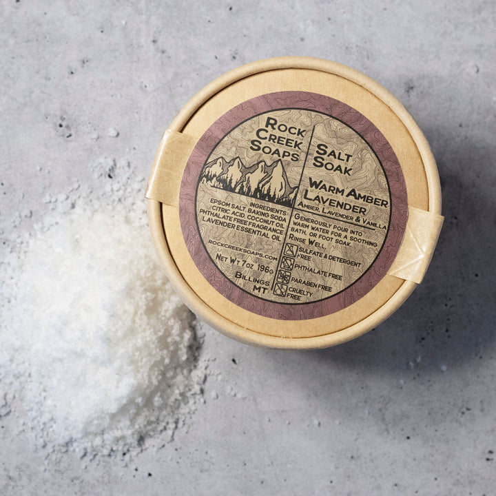 Warm Amber Lavender - Salt Soak