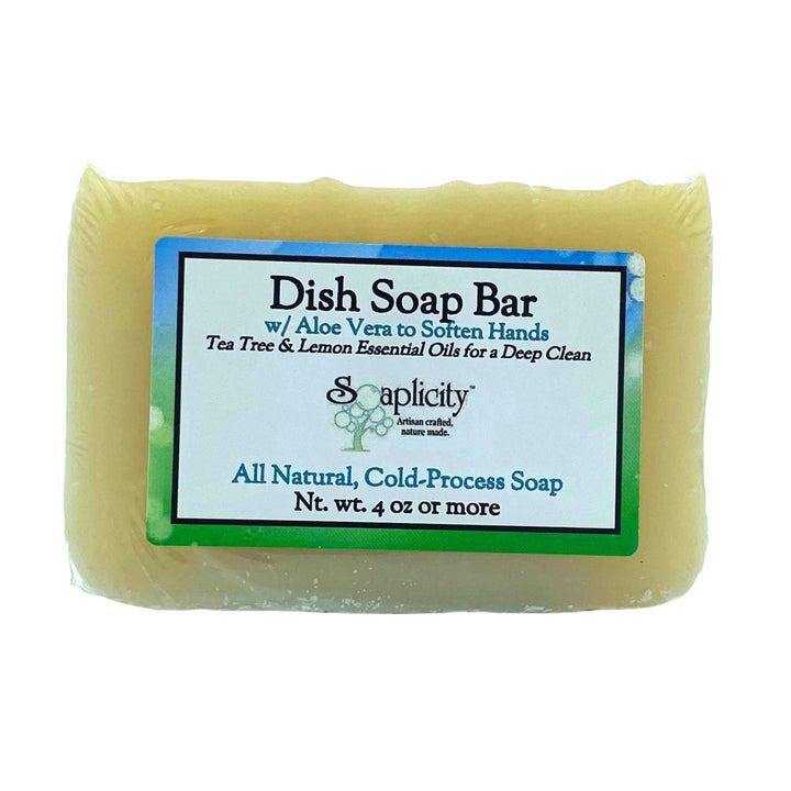 Dish Soap Bar with Aloe, Tea Tree & Lemon — Default, [material], Soaplicity