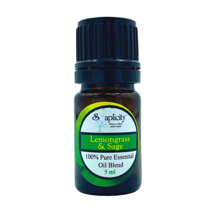 Lemongrass & Sage EO Blend, 5 ml — Essential Oil Blend, [material], Soaplicity
