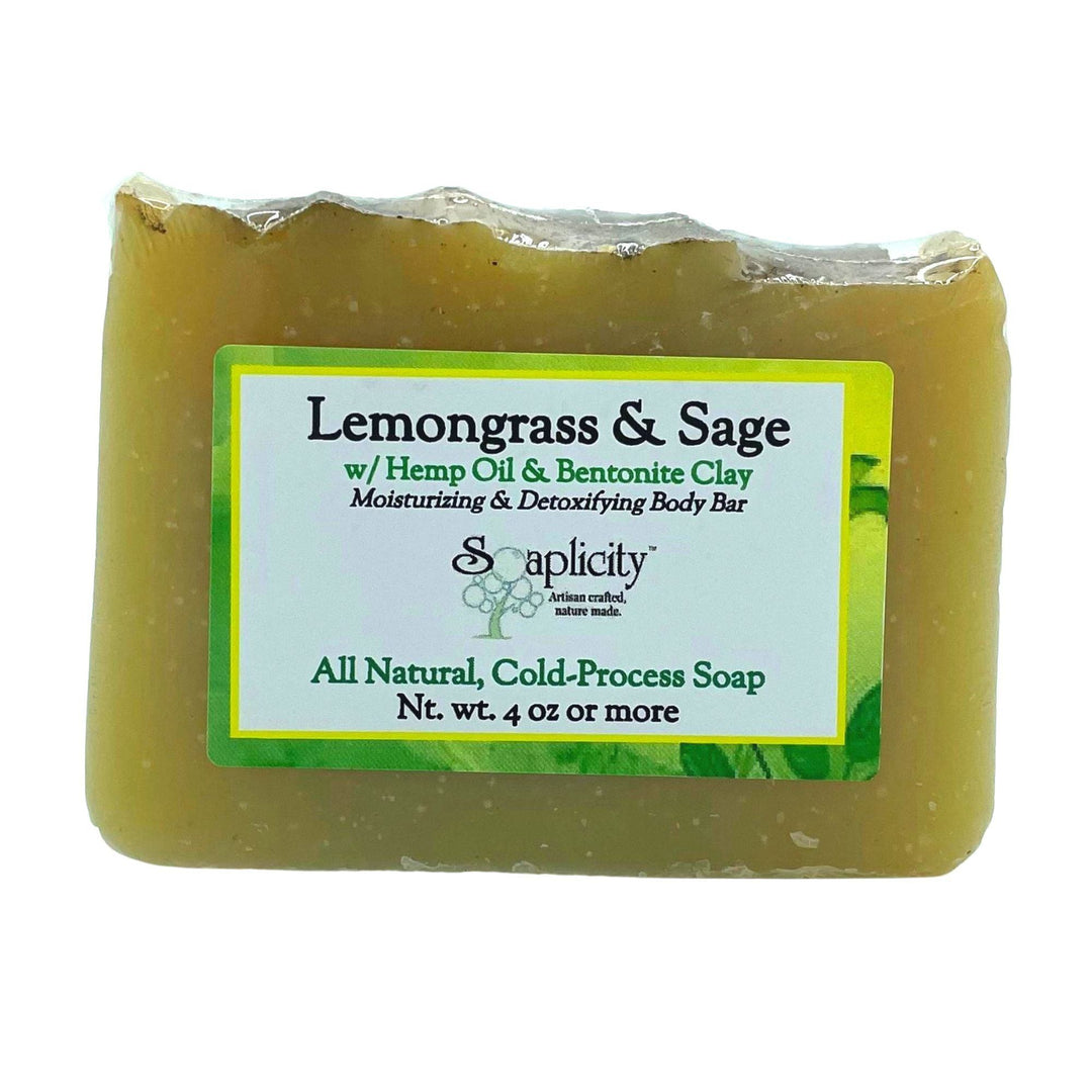 Lemongrass & Sage Soap Bar — Soap Bar, [material], Soaplicity