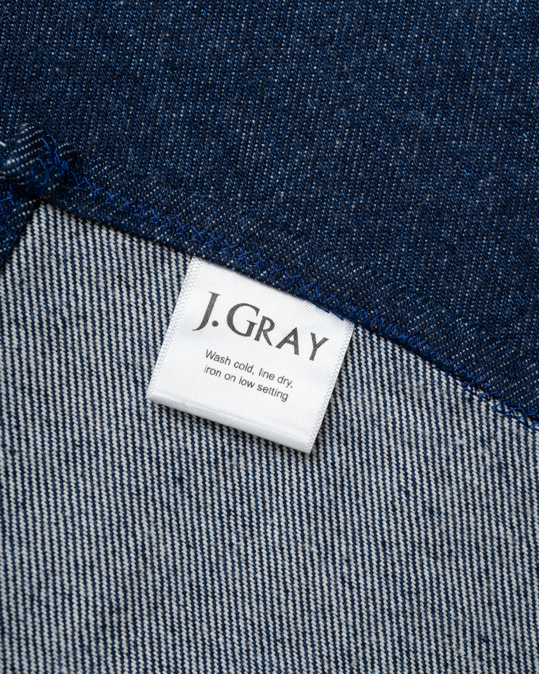 Denim Dinner Placemats, Set of 4 | Unembroidered | Customize Your Own | J. Gray
