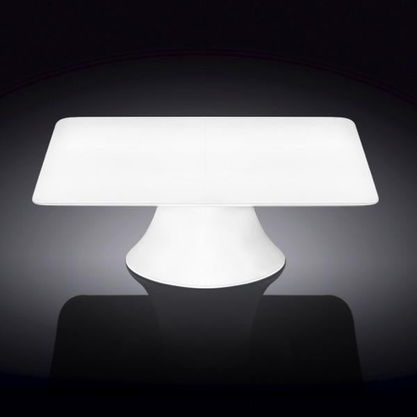 Square White Cake Stand 12" inch X 12" inch X 3.5" inch | In Colour Box