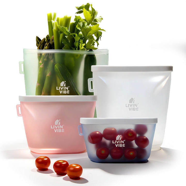 Reusable Silicone Storage Bags (Set of 4)