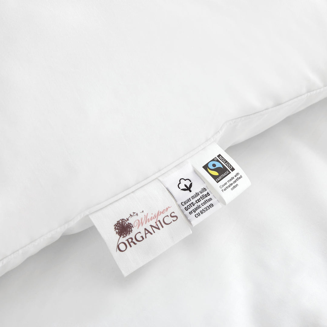 Organic Cotton Case—Hollow Fiber Filled Pillow