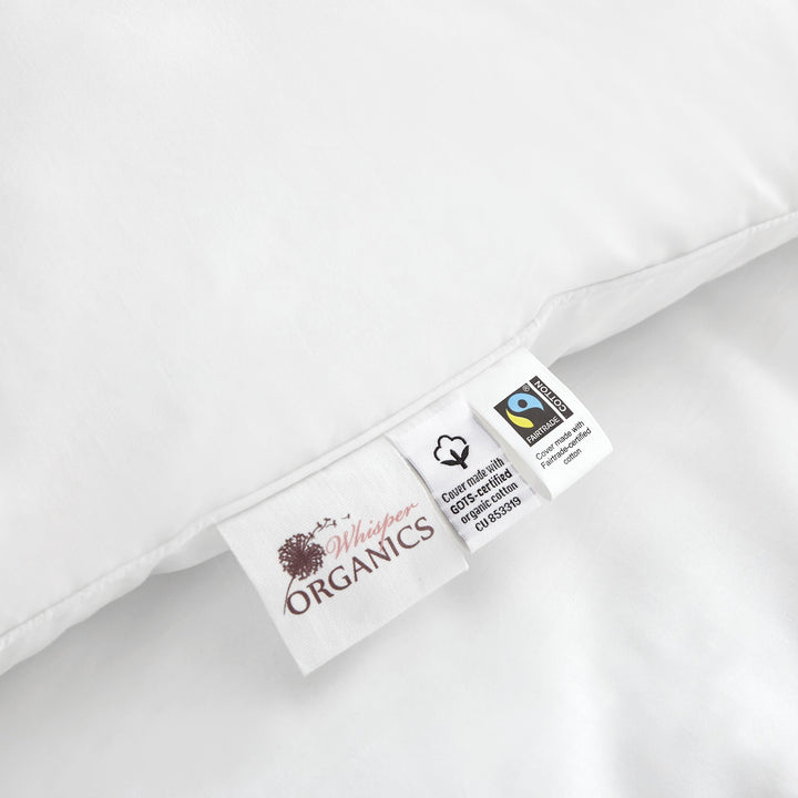 Organic Cotton Case—Hollow Fiber Filled Pillow