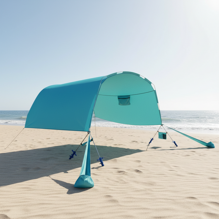 Wind Powered Beach Tent Portable Sun Shelter Canopy for Picnic