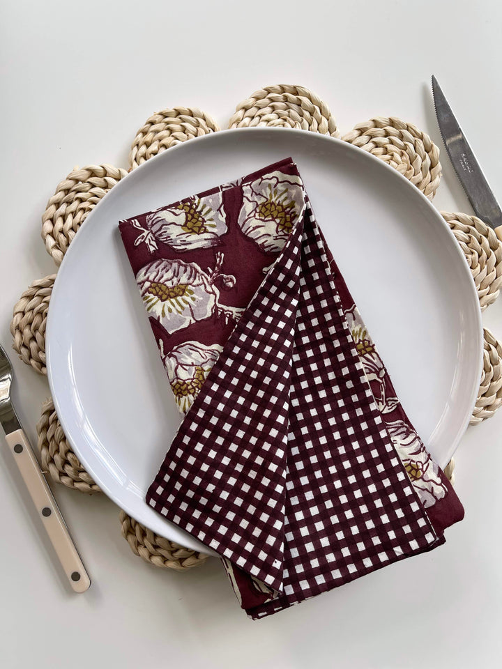Reversible Floral Napkins