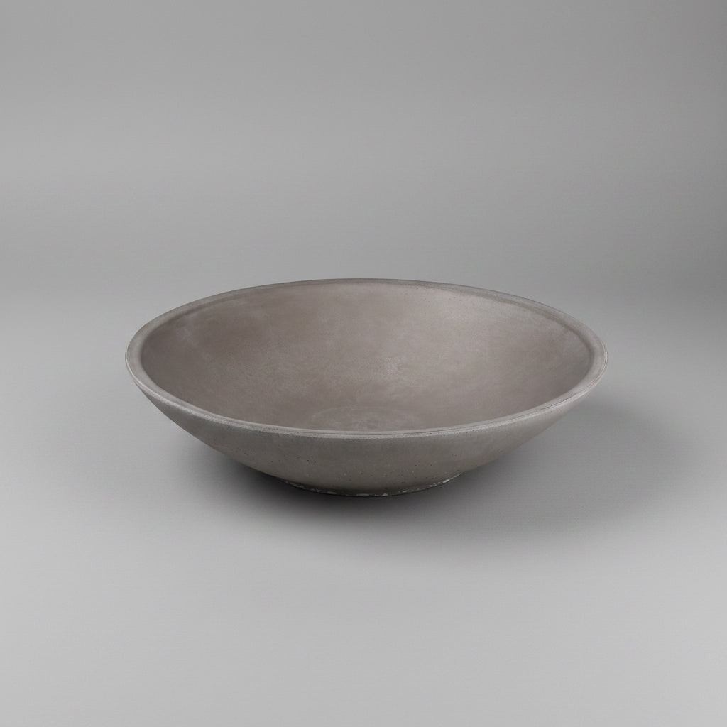 Concrete Infinity Bowl with Birch Presentation Crate: Gray — , [material], Port Living Co.