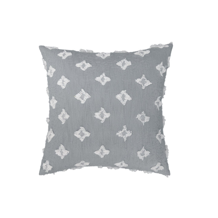 20''x20'' tufted floral 100% cotton throw pillow | 7 colors textured daisy stitch design | boho chic couch & bedroom accent | insert included