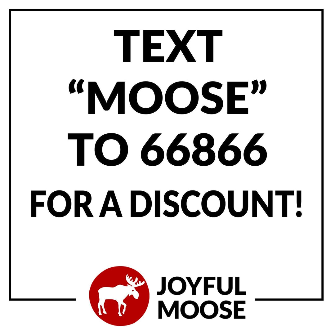 Joyful Moose promotional card with &