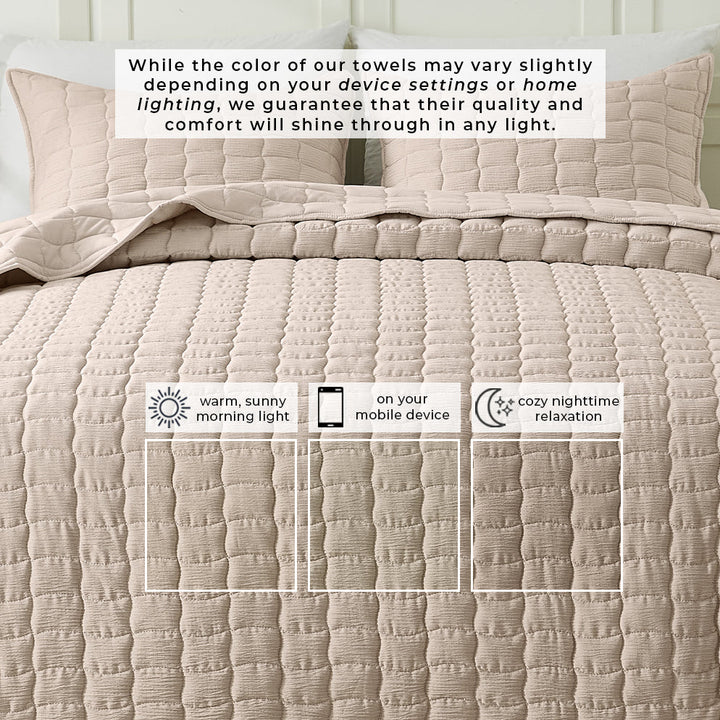 Gauze Quilt Set - Wave Stitch Collection