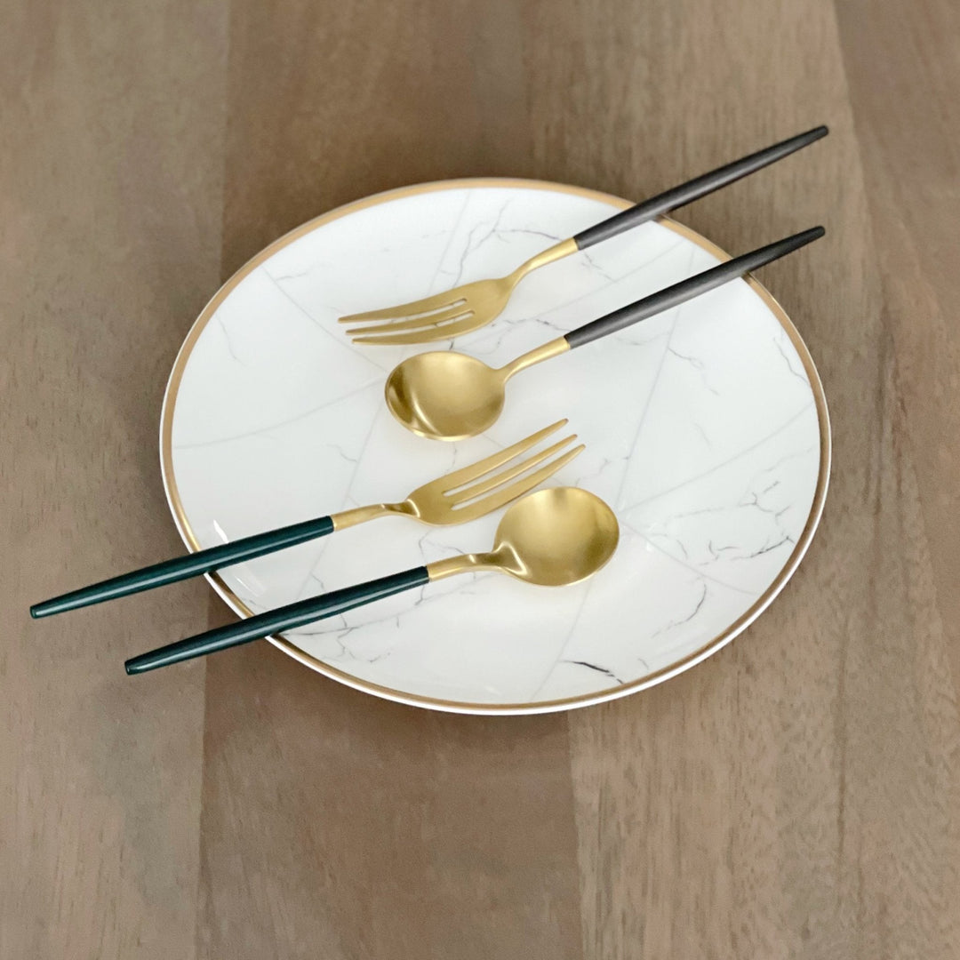 Altin Dessert Spoon and Fork Set (Set of 8)