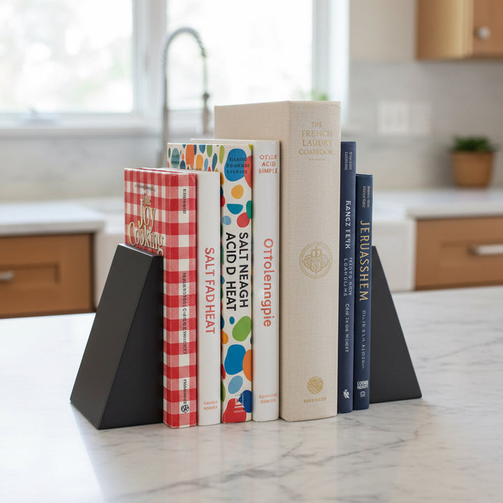 Concrete Angular Bookends: Charcoal
