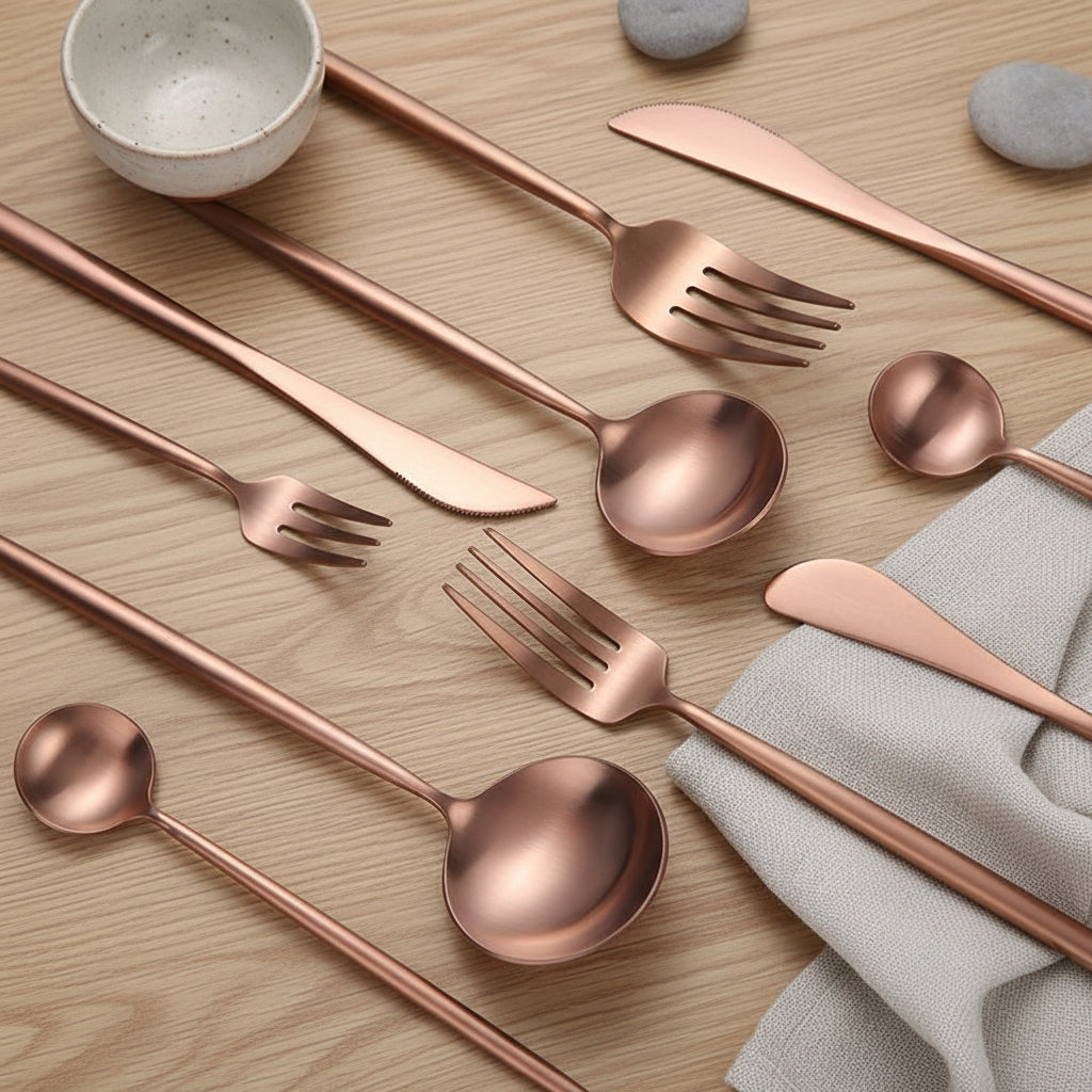 Annie Rose Gold Flatware