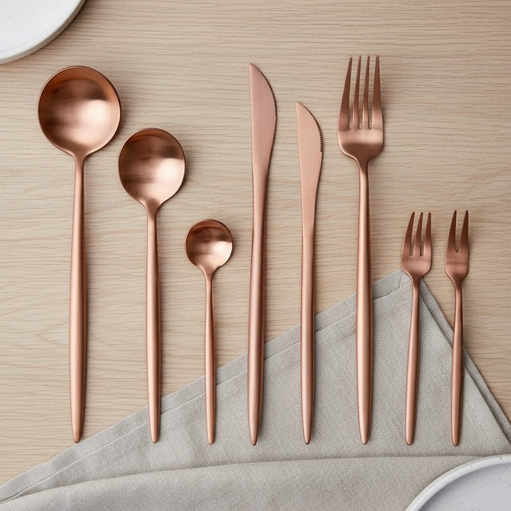 Annie Rose Gold Flatware