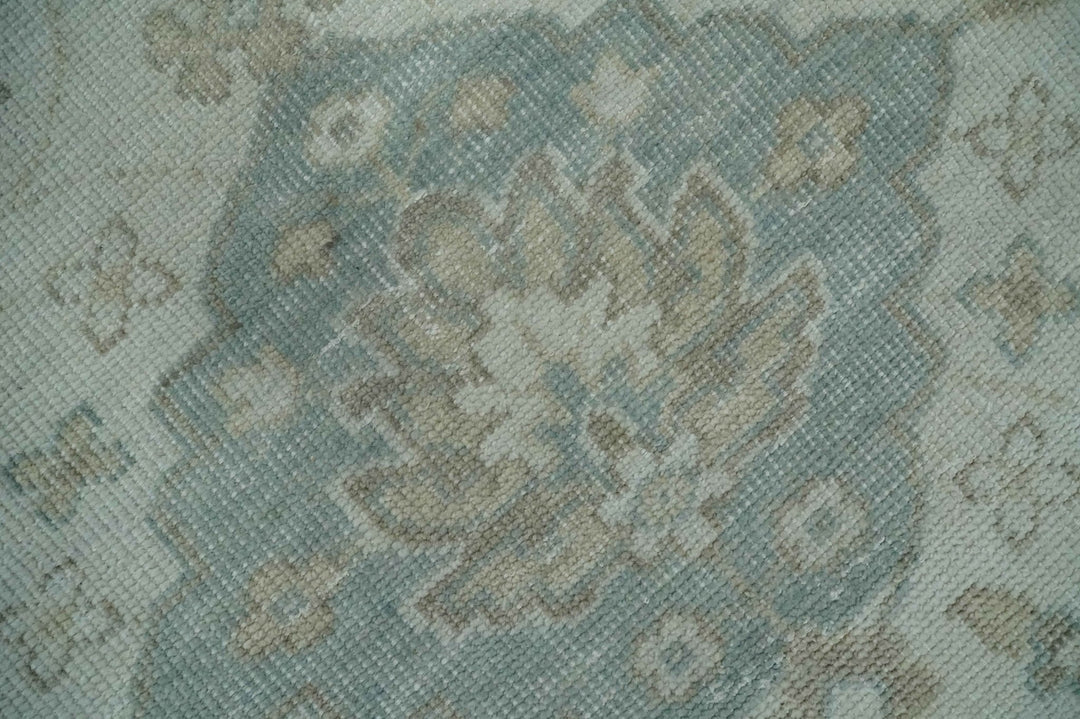 Antique Design Medallion Earthy Ivory and Camel 8x10 wool Area Rug