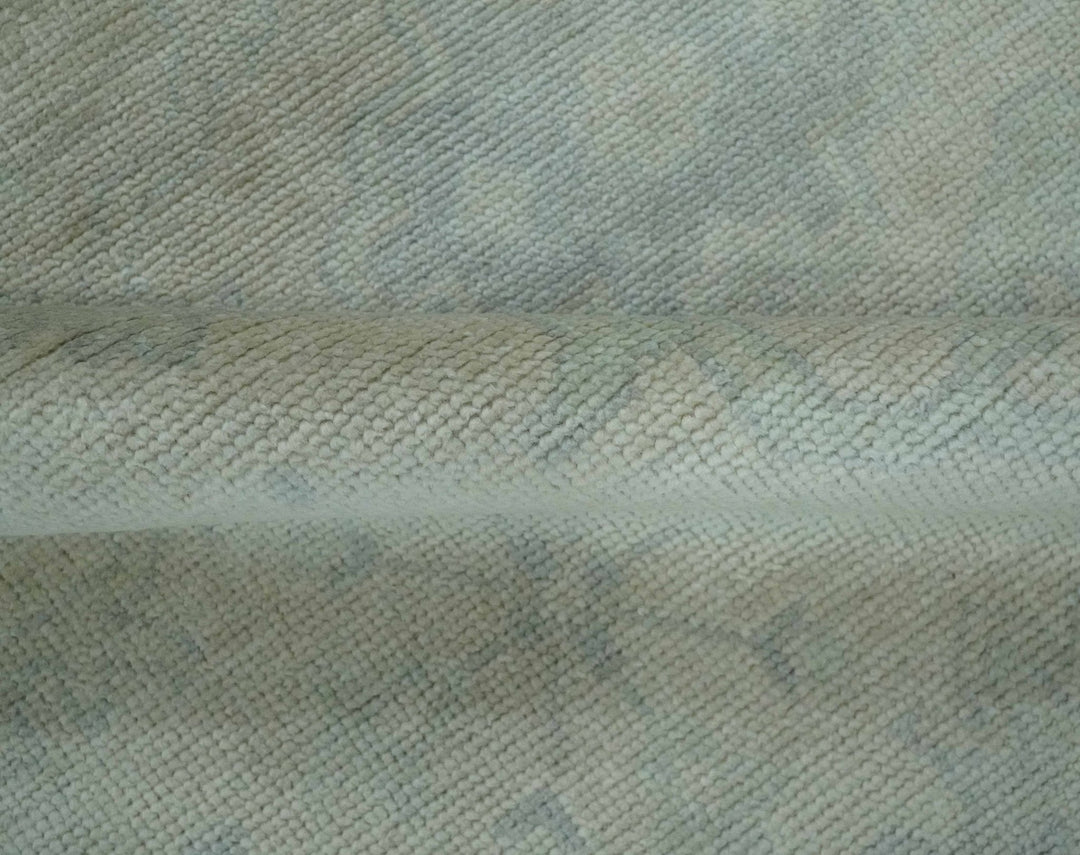 Antique look Beige and Gray Hand Knotted Oriental Oushak 8x10 wool Area Rug