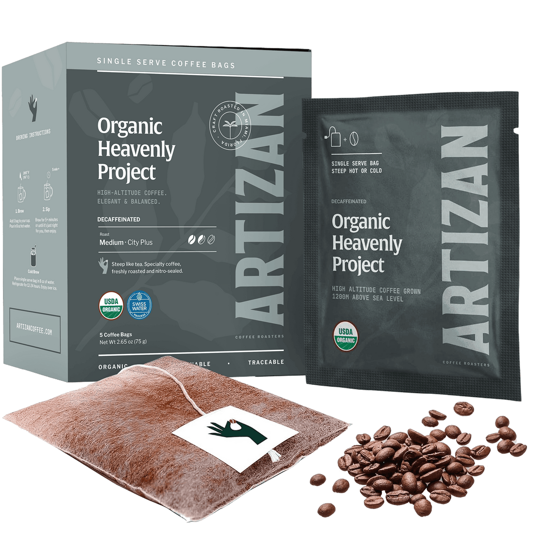 Organic Heavenly Project Decaf Coffee Singles
