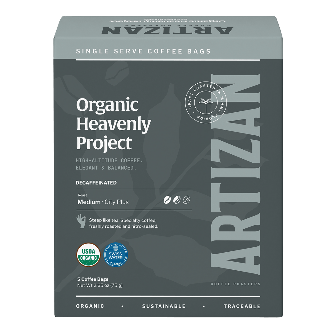 Organic Heavenly Project Decaf Coffee Singles