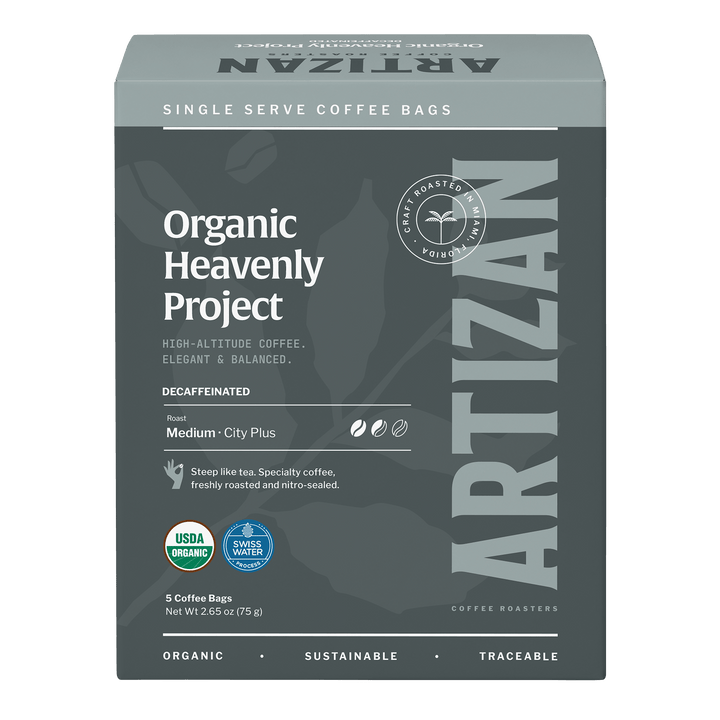 Organic Heavenly Project Decaf Coffee Singles