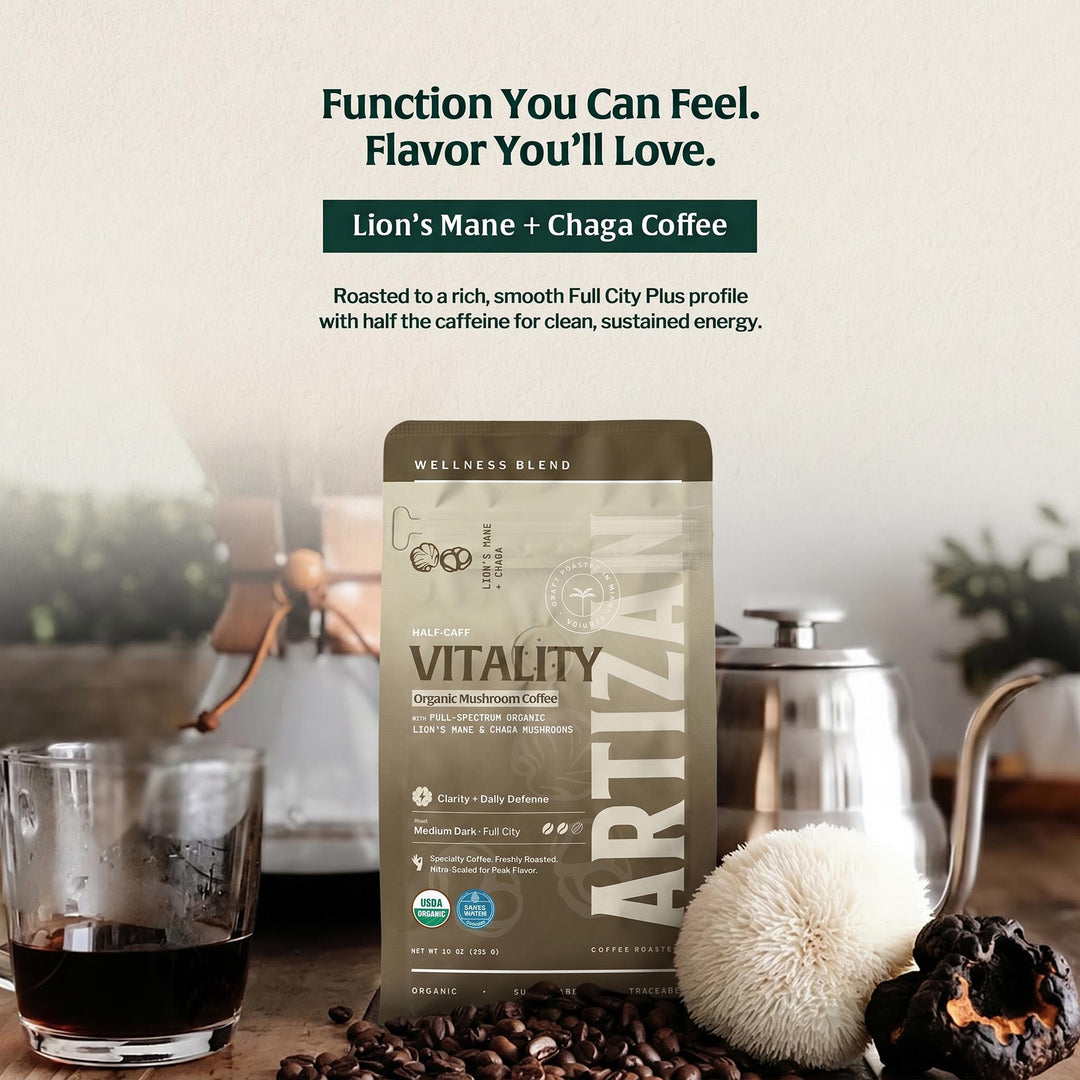 Organic Mushroom Coffee Fusion - Lion's Mane & Chaga
