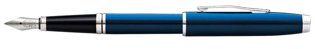 Coventry Blue Lacquer Fine Nib Fountain Pen