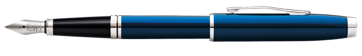 Coventry Blue Lacquer Fine Nib Fountain Pen