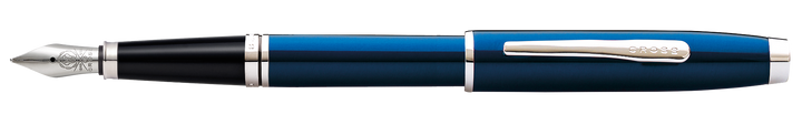 Coventry Blue Lacquer Fine Nib Fountain Pen