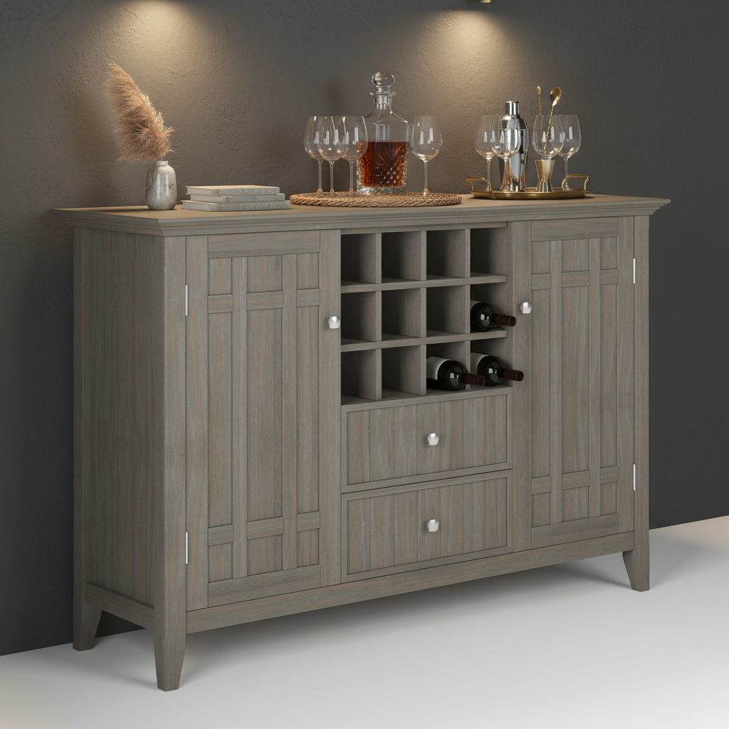 Bedford - Sideboard Buffet And Wine Rack