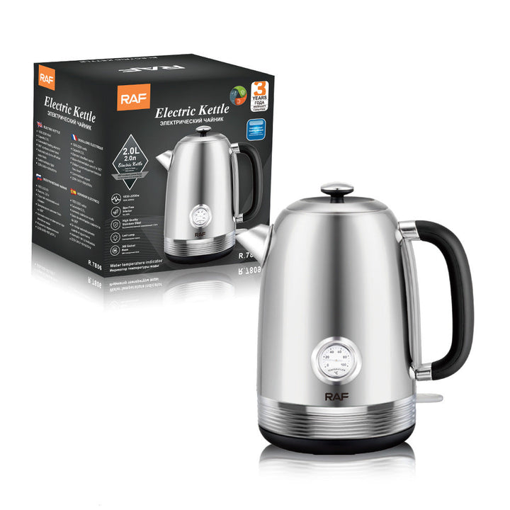 High‑Power Stainless Steel Electric Kettle