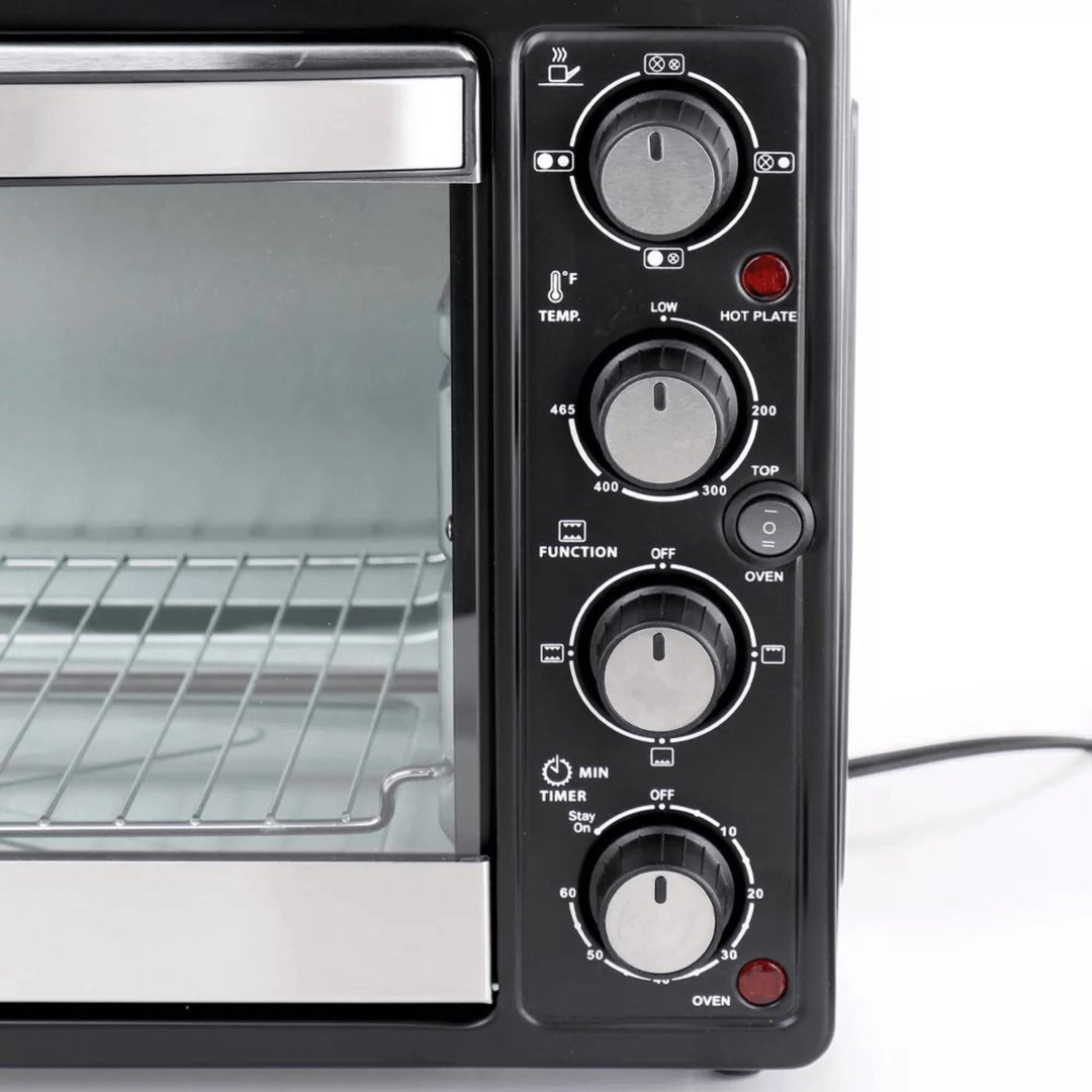 Better Chef Central XL Toaster Oven Broiler—Dual Solid Burners