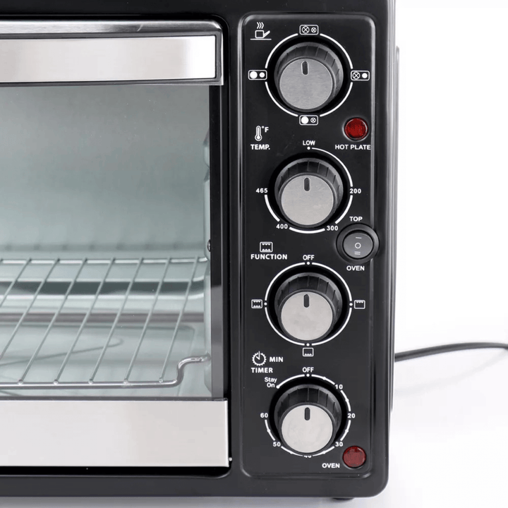 Better Chef Central XL Toaster Oven Broiler—Dual Solid Burners
