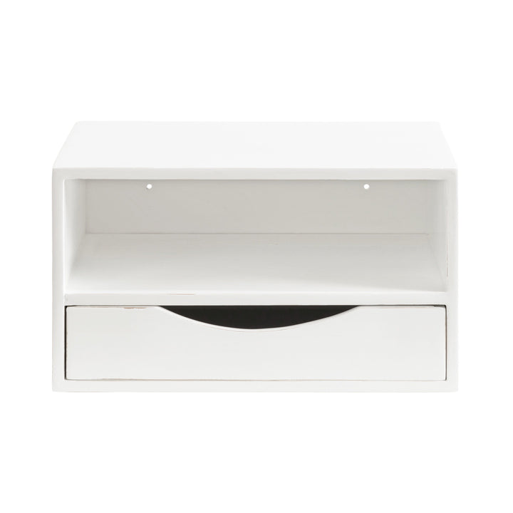 Hutton Floating Wall Shelf with Drawer