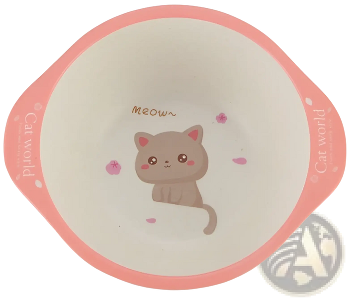 Bamboo Fiber Baby Bowls Cartoon Animal Feeding Dishes
