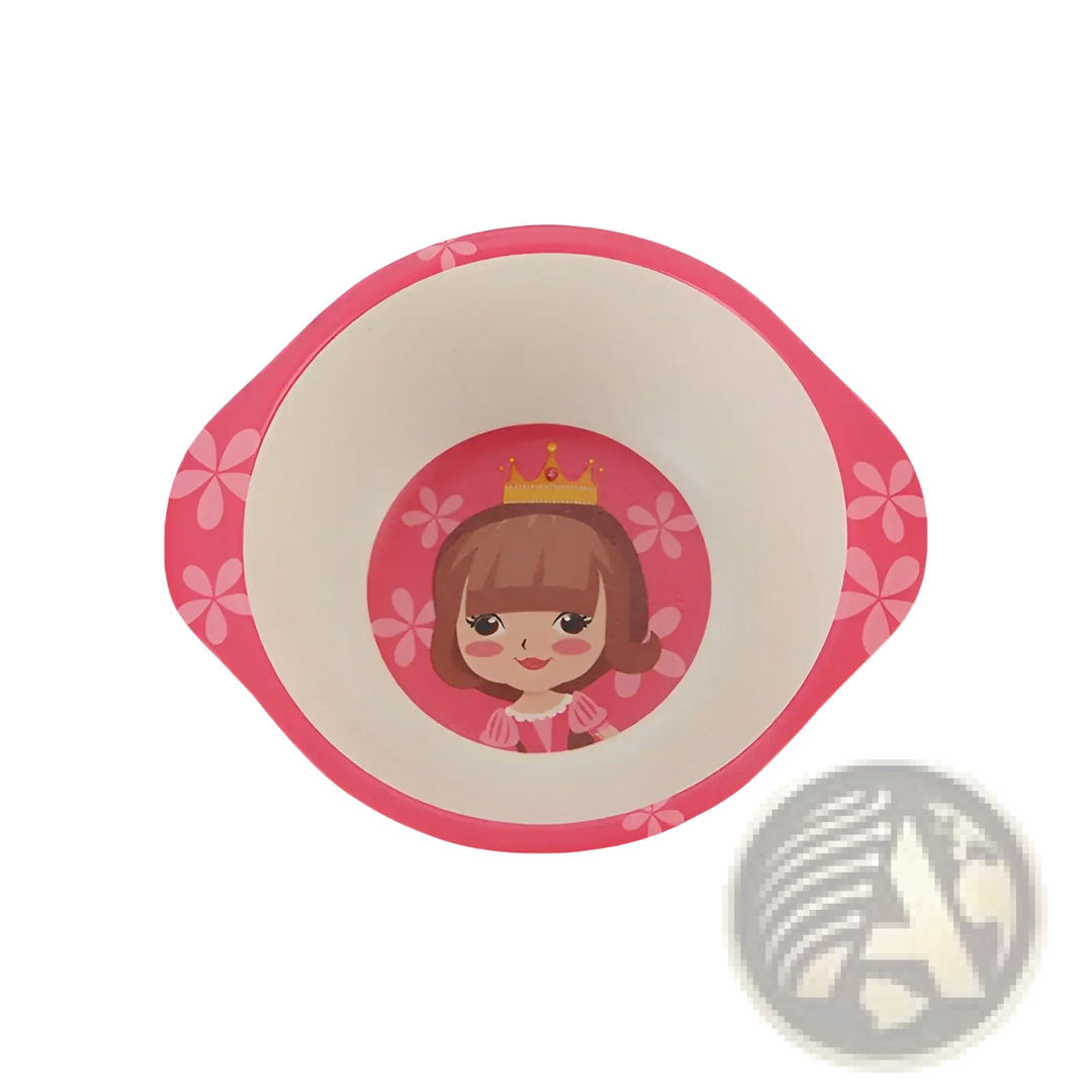 Bamboo Fiber Baby Bowls Cartoon Animal Feeding Dishes