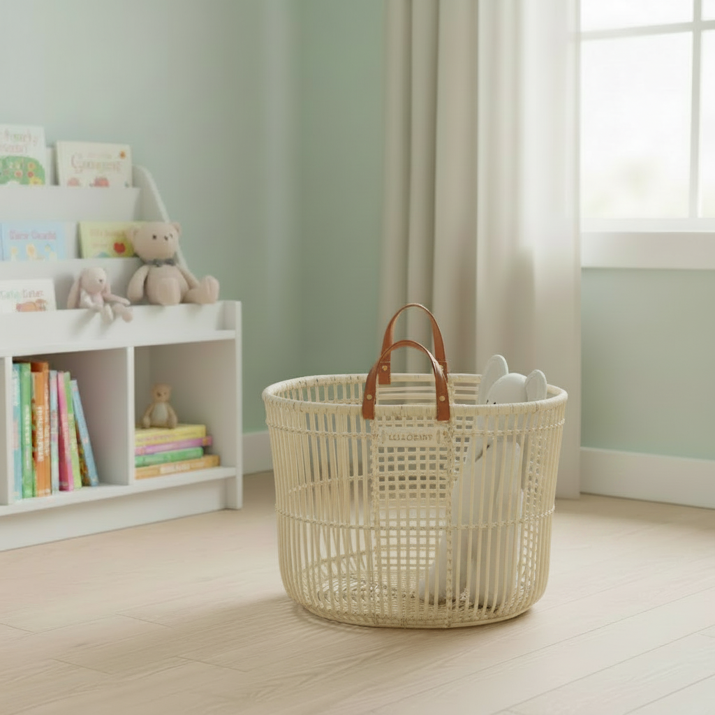 Which-Way Handwoven Rattan Storage Basket