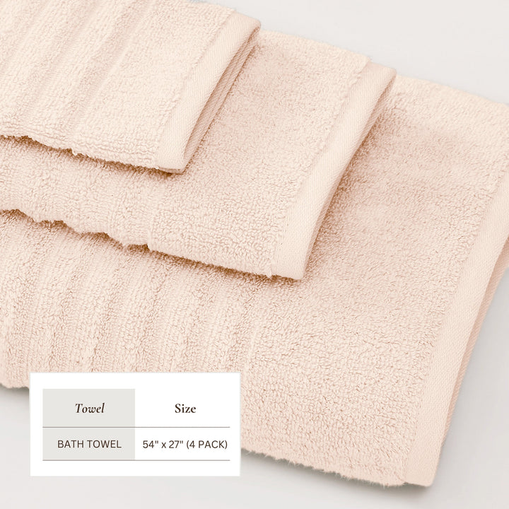 Luxury Combed Cotton Bath Towel Set - Karina Collection