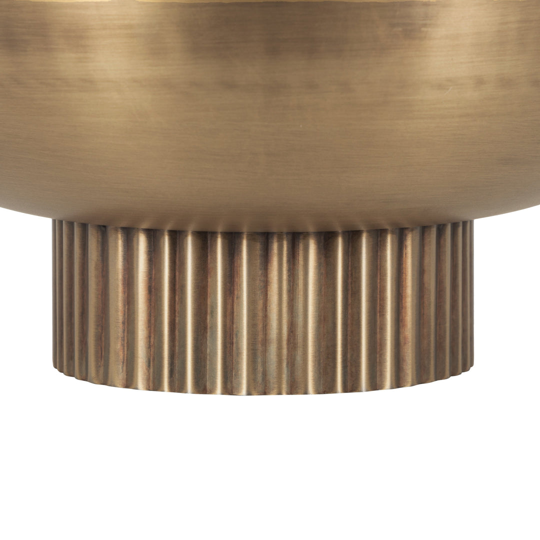 Rooks Ribbed Metal Bowl