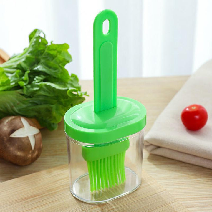 BBQ Brush Cleaning Nylon/Silicone Brush Baking Bread Cooking Oil Cream Tools Multipurpose Kitchen Utensil Tool Silicone Oil Bottle Brush Barbecue Portable Dining Restaurant Kitchen Cooking BBQ Accessories