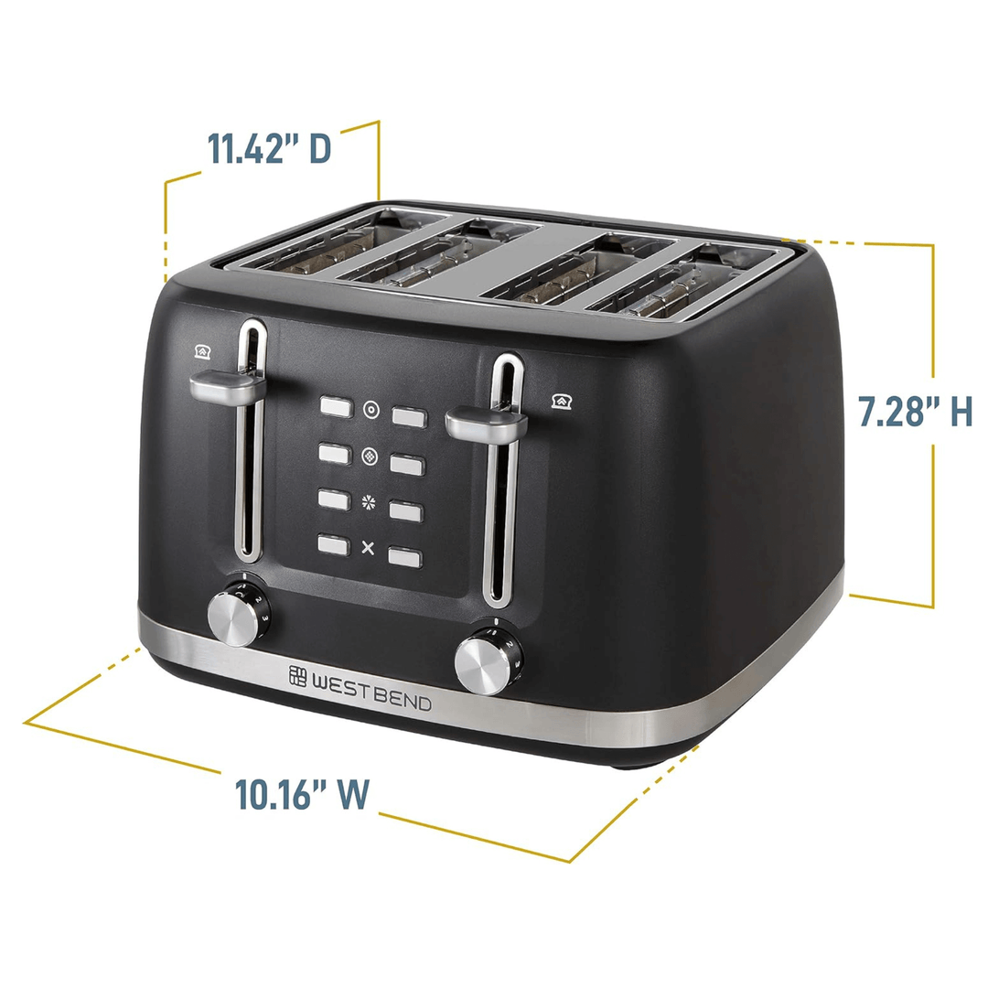 West Bend 4‑Slice Toaster—Stainless Steel