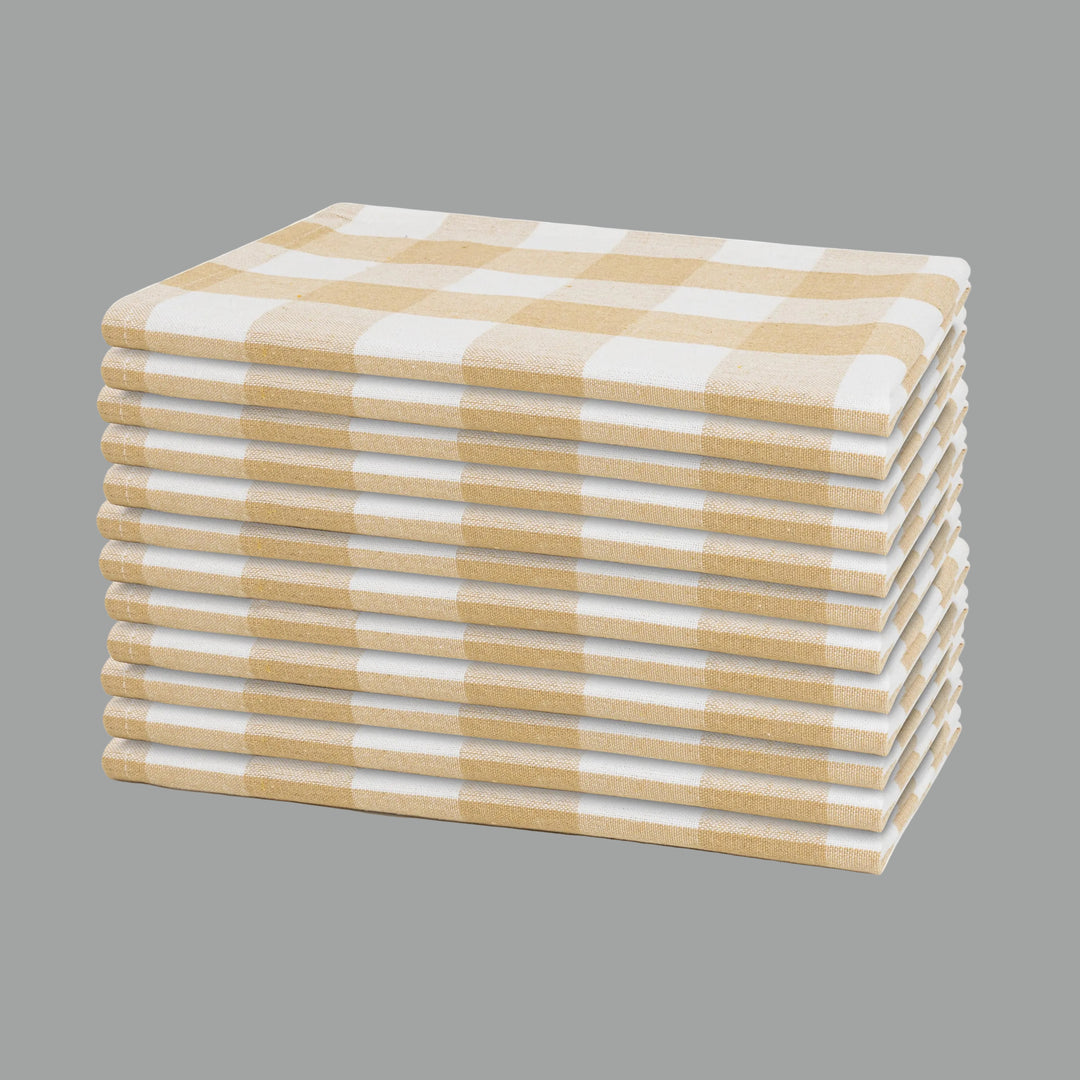 Plaid Dinner Napkins—100% Cotton (12 Pack)