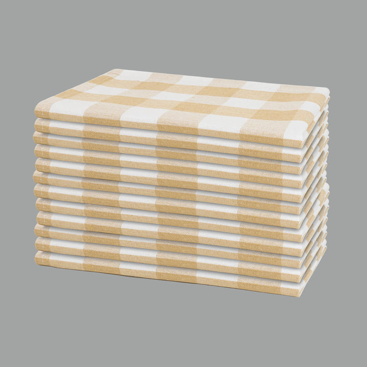 Plaid Dinner Napkins—100% Cotton (12 Pack)